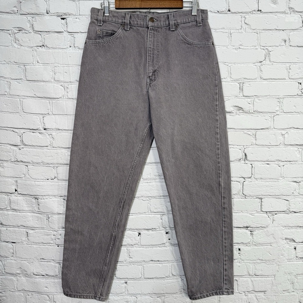 Vintage Levis 550 Jeans Mens 30x31 Relaxed Fit Tapered‎ Orange Tab Gray USA 90s